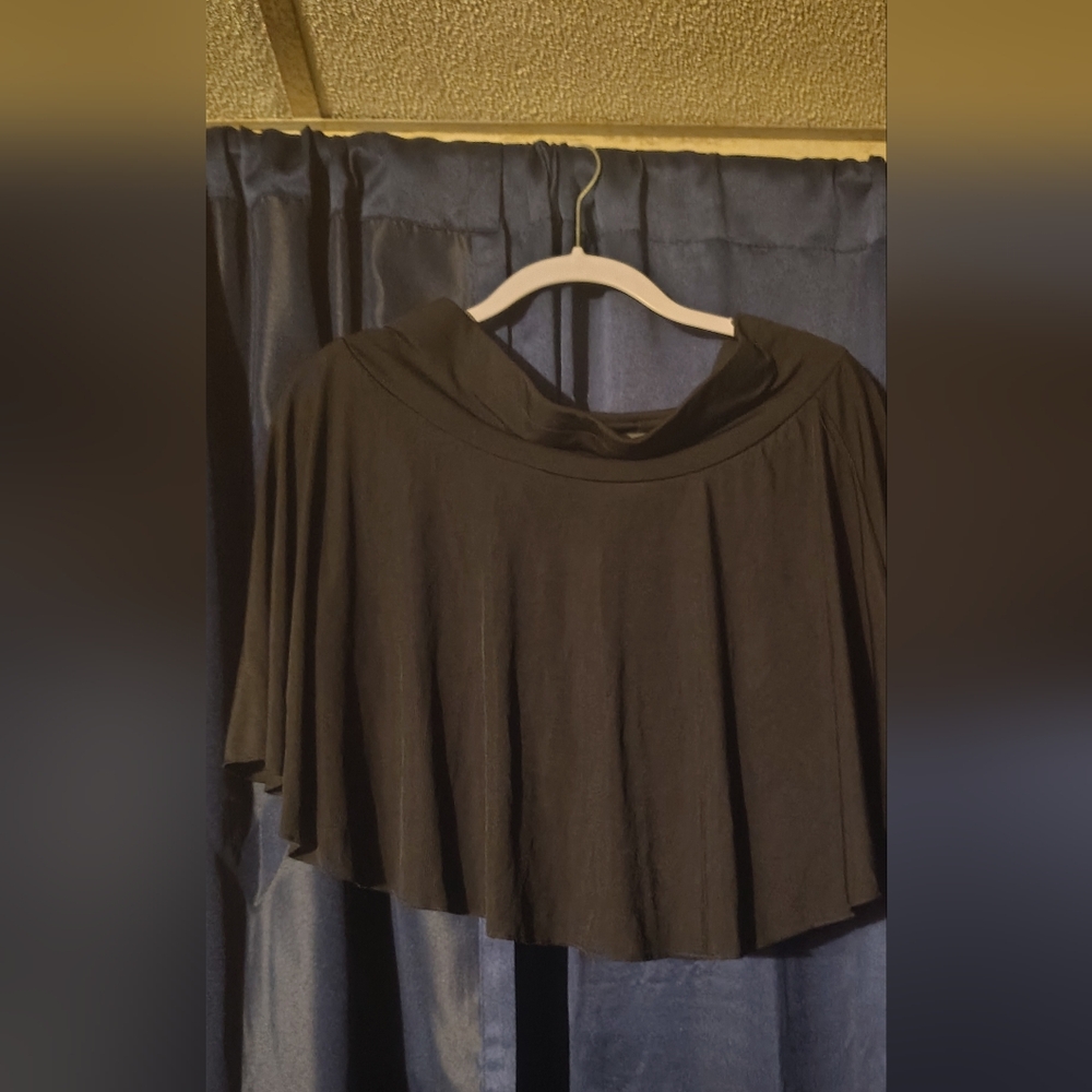 Black Capelet Skort